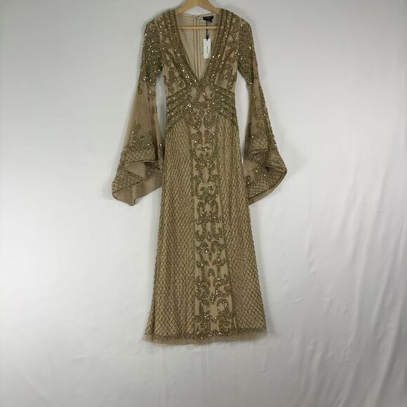 Karen Millen Dresses & Skirts - Karen Millen Karen Millen Gold Long Sleeve Dress